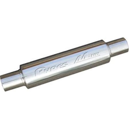 Pypes Performance Exhaust M-80 Series 2.5 in. Round Stainless Steel Case Muffler PY375911